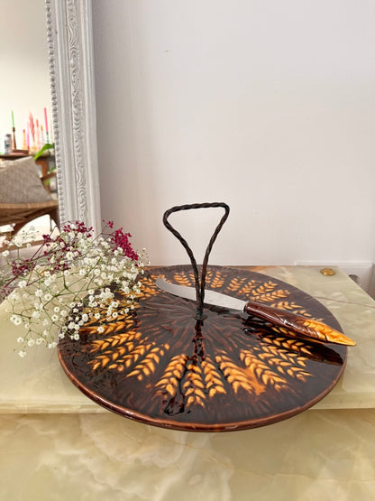 Vintage Kaasplateau – Frans Vallauris Keramiek