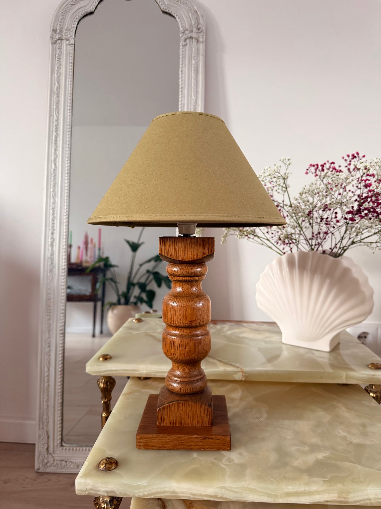 Vintage Brutalist Tafellamp – Mid-Century Design (Jaren '50)