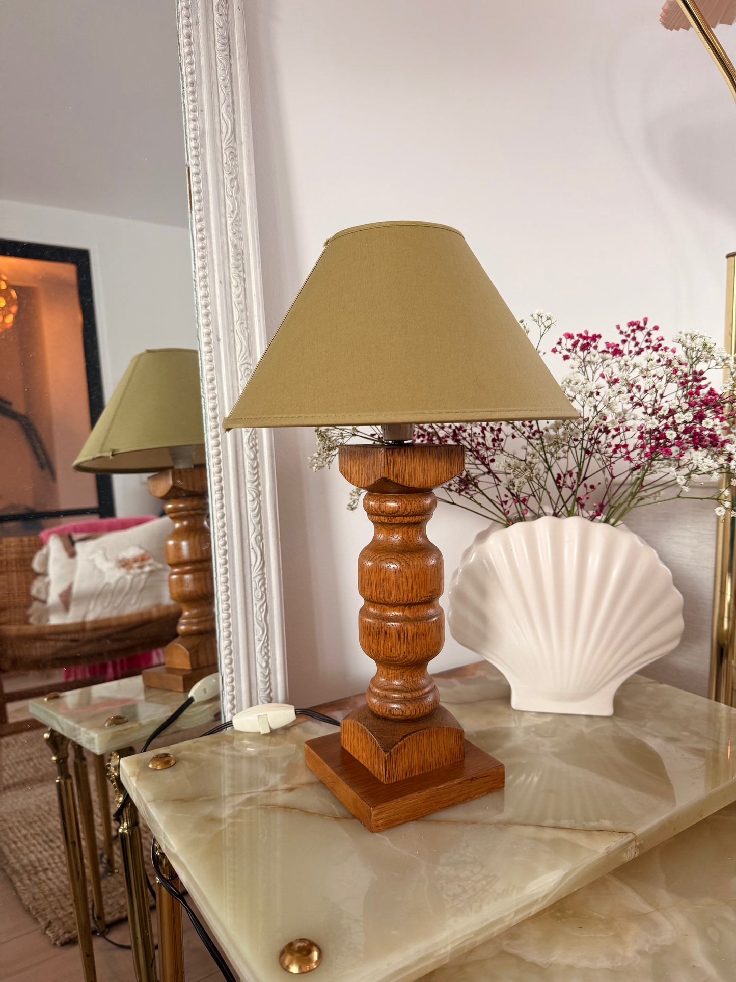 Vintage Brutalist Tafellamp – Mid-Century Design (Jaren '50)