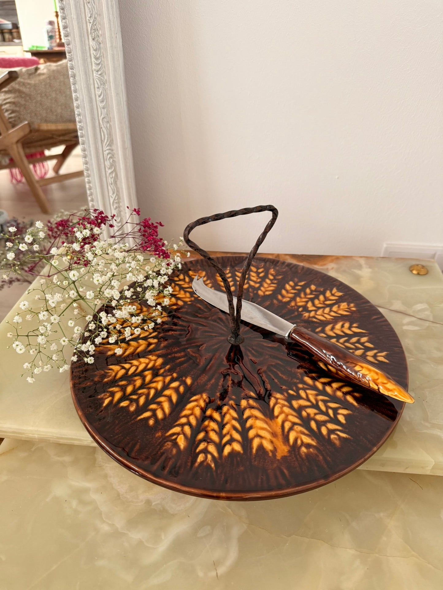 Vintage Kaasplateau – Frans Vallauris Keramiek