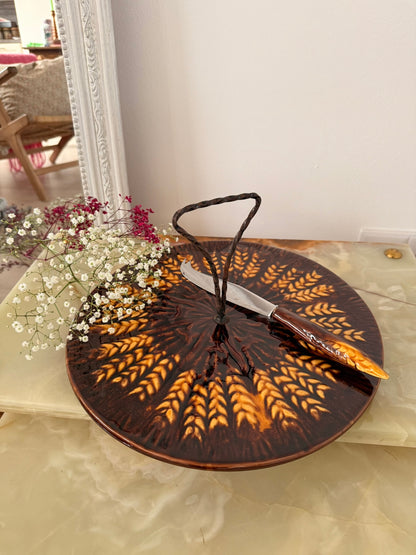 Vintage Kaasplateau – Frans Vallauris Keramiek